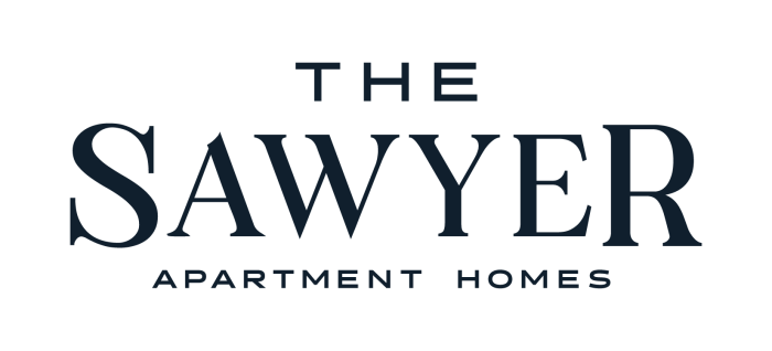 the sawyer apartment homes logo at The  Sawyer